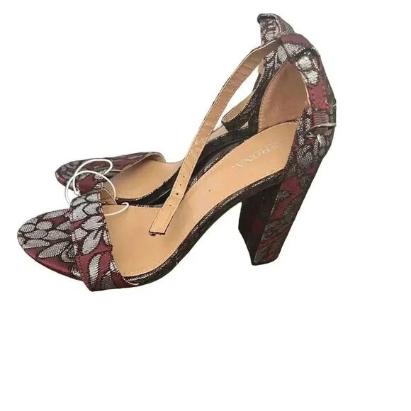 Merona Burgundy/LuLu Women Heels Size 6.5 - Picture 4 of 8